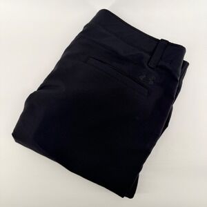 Under Armour Match Play Golf Pants Straight Leg Performance Stretch 38x32 Black